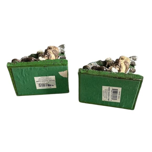 Set of Vintage Resin Relief Golf Themed Bookends - Picture 6 of 8